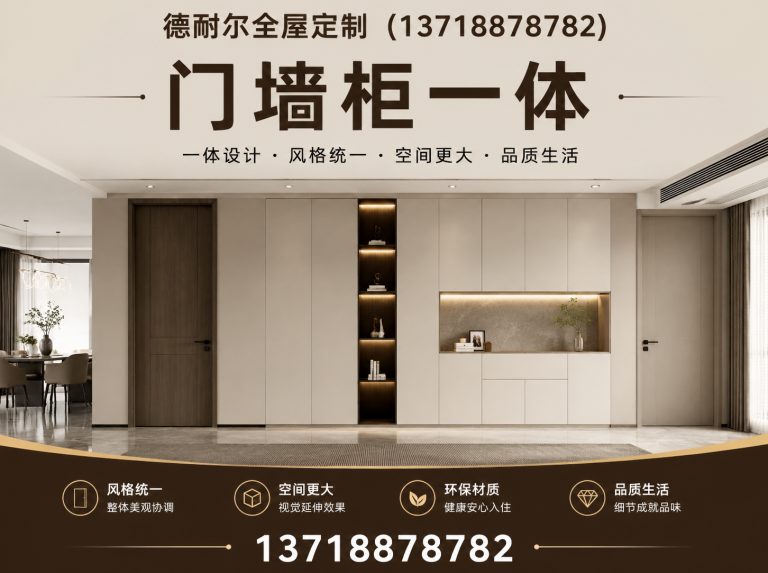 滦南县门墙柜一体展示图